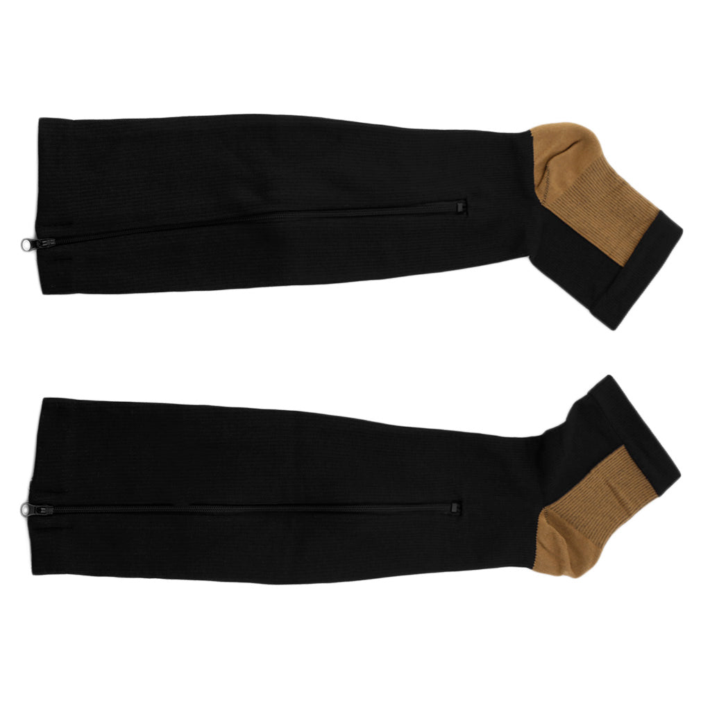 Women Zippered Compression Socks