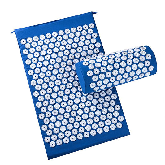 Acupressure mat and pillow set