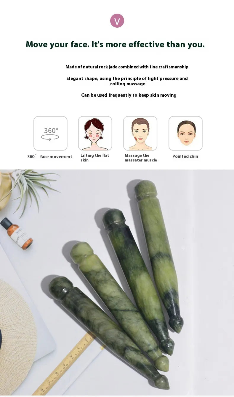 Green Phoenix Jade Face Massager