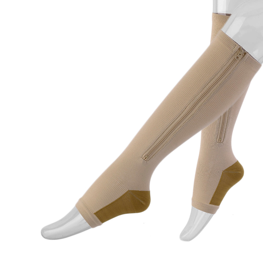Women Zippered Compression Socks