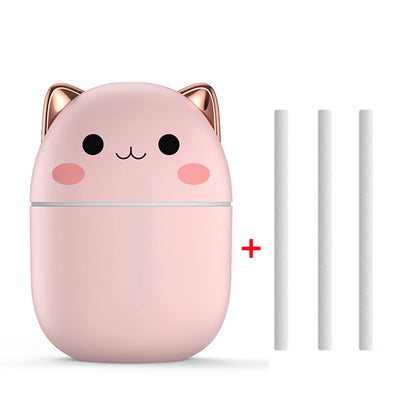 Cute Cat Ultra-Silent USB Office/Household/Car Aromatherapy Air Purifier