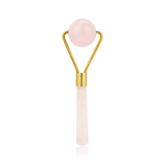 Natural Rose Quartz Facial Massage Roller
