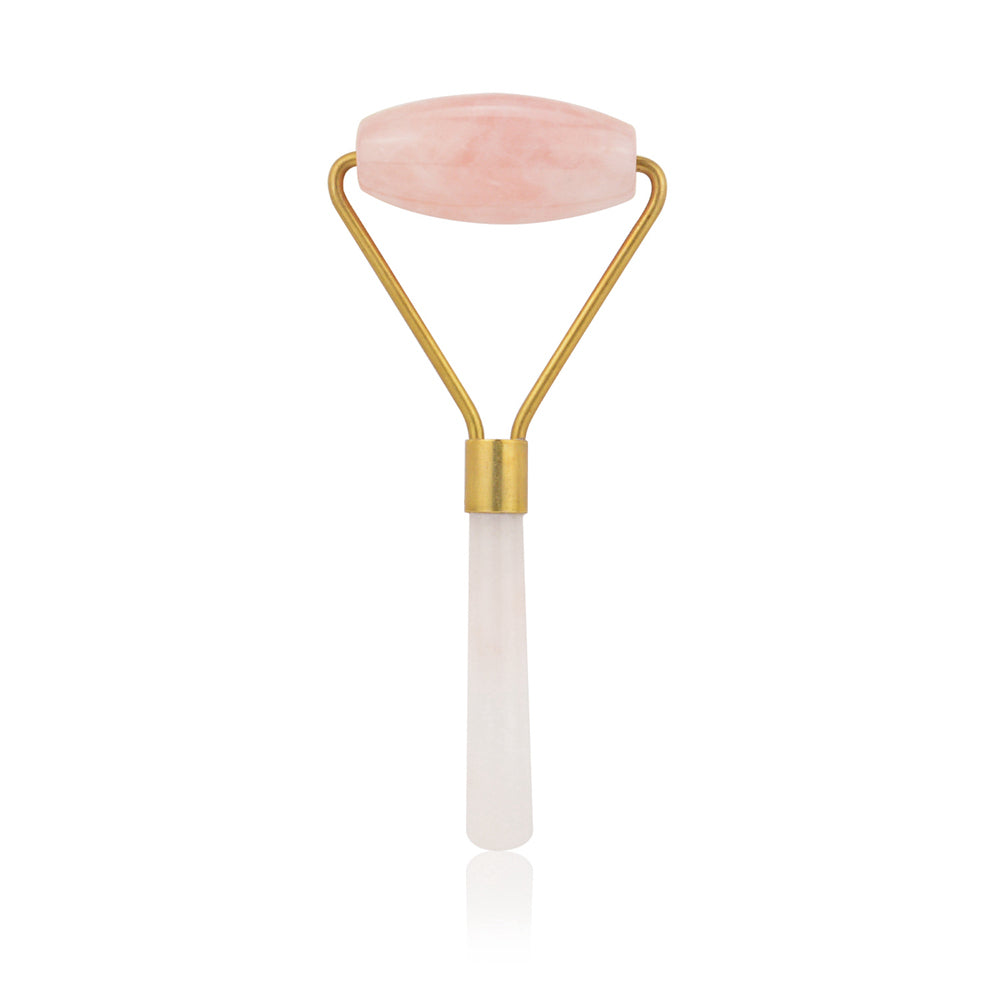 Natural Rose Quartz Facial Massage Roller